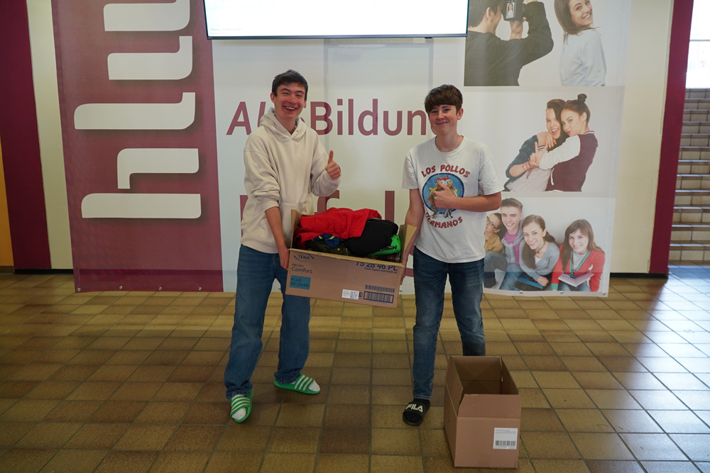 Spendenaktion an der HLW Leoben